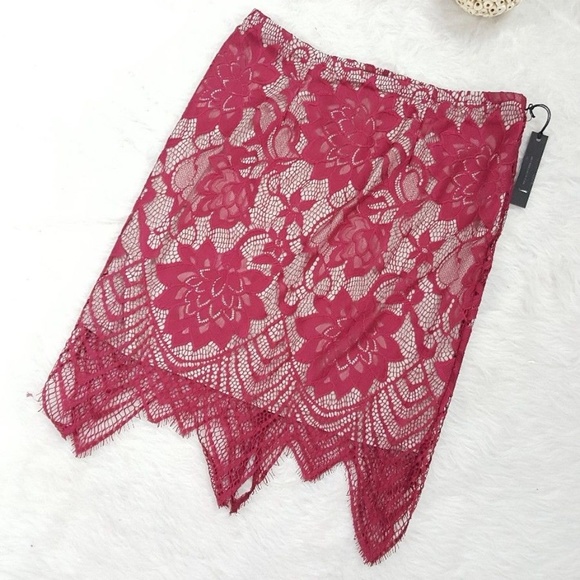 Tart Dresses & Skirts - ⛔Tart Lace Mini Skirt Red